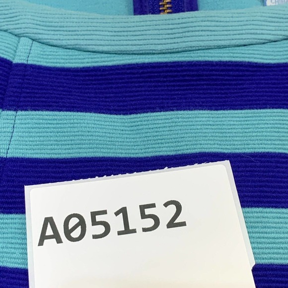 Boden Top Womens 4 Blue Maggie Ottoman 3/4 Sleeve Ribbed Knit Boat Neck Pockets - Picture 11 of 11